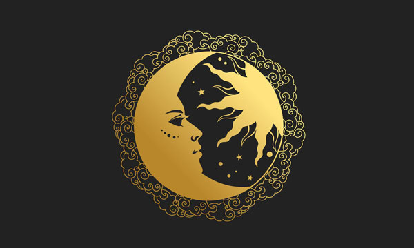 sun and moon motif