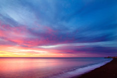 Sunrise over water